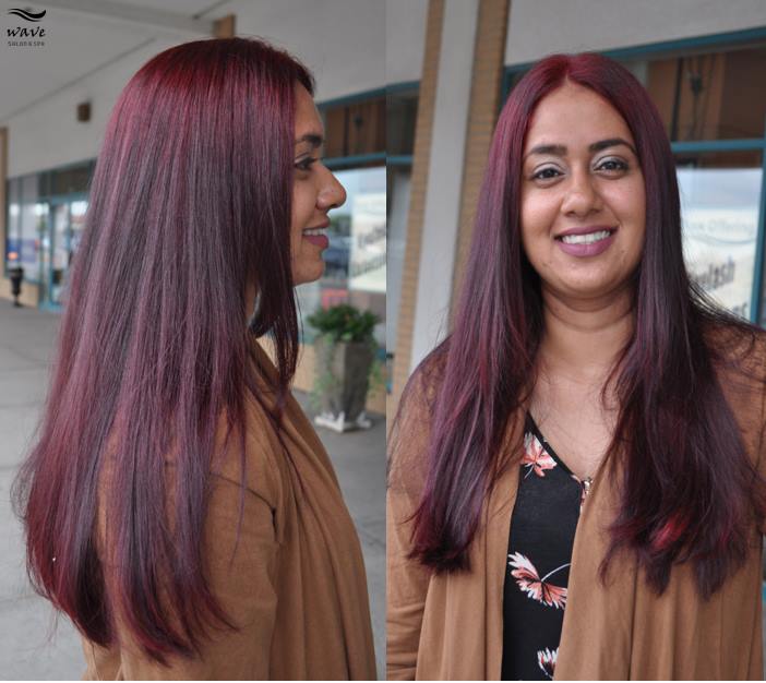 red wine hair colour